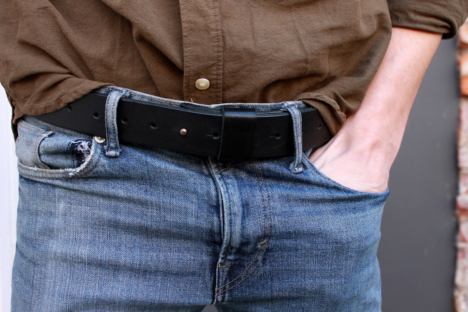 only belt without buckle