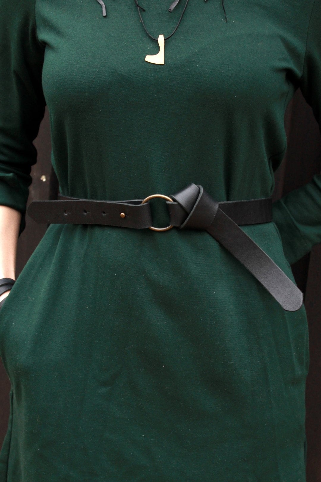 Ring belt, womens belt, knot belt, dress belt