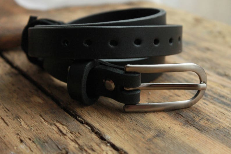 Womens Leather Belt Black Leather Belt Womens Gift Gift for - Etsy