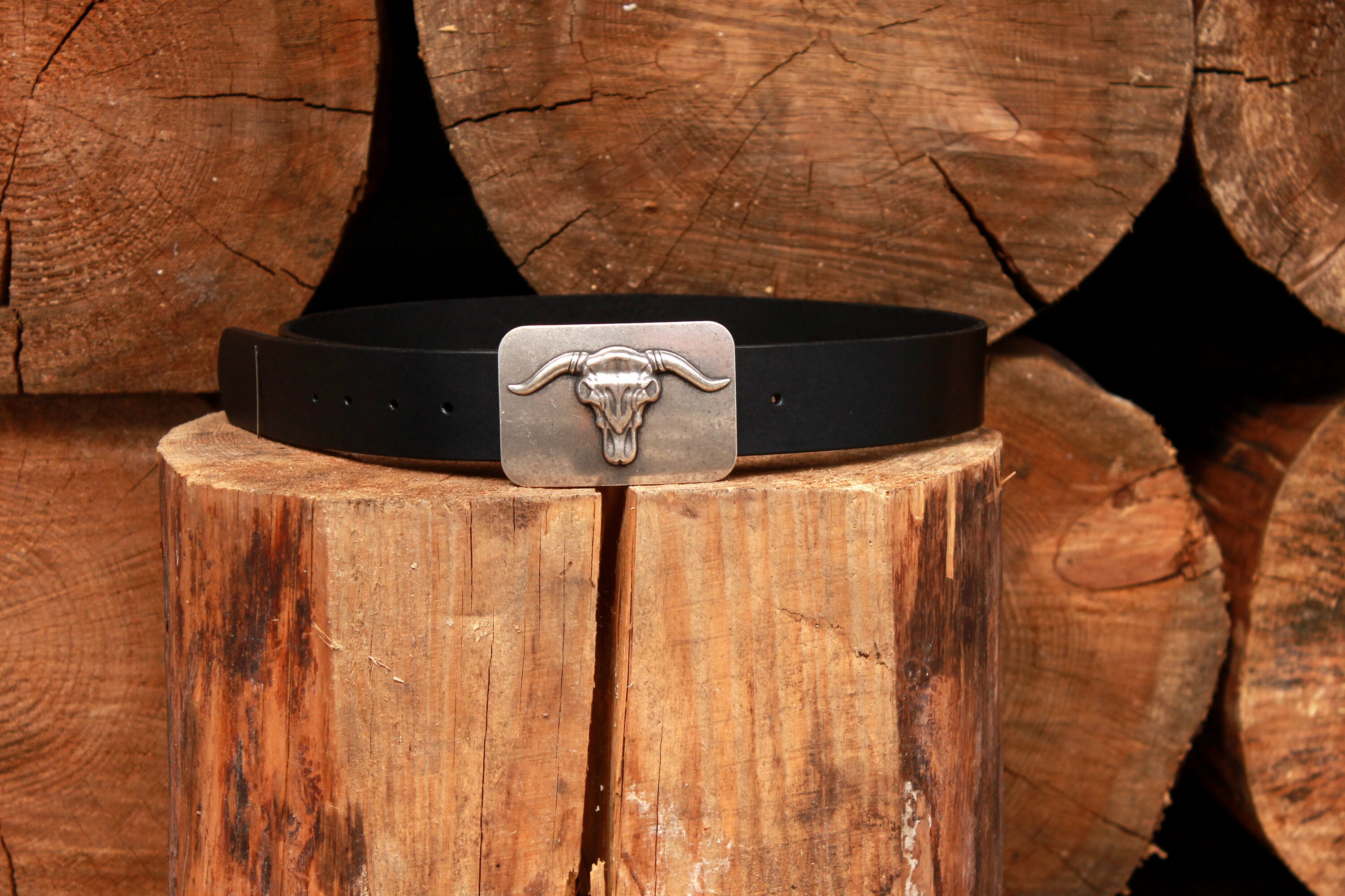 Leather Belt Western Style Belt Cowboy Belt Bull Riding Etsy UK