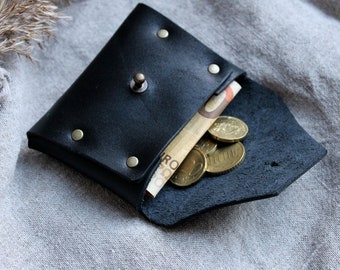 Leather credit card holder business card holder Handmade credit card holder from leather Business card cases