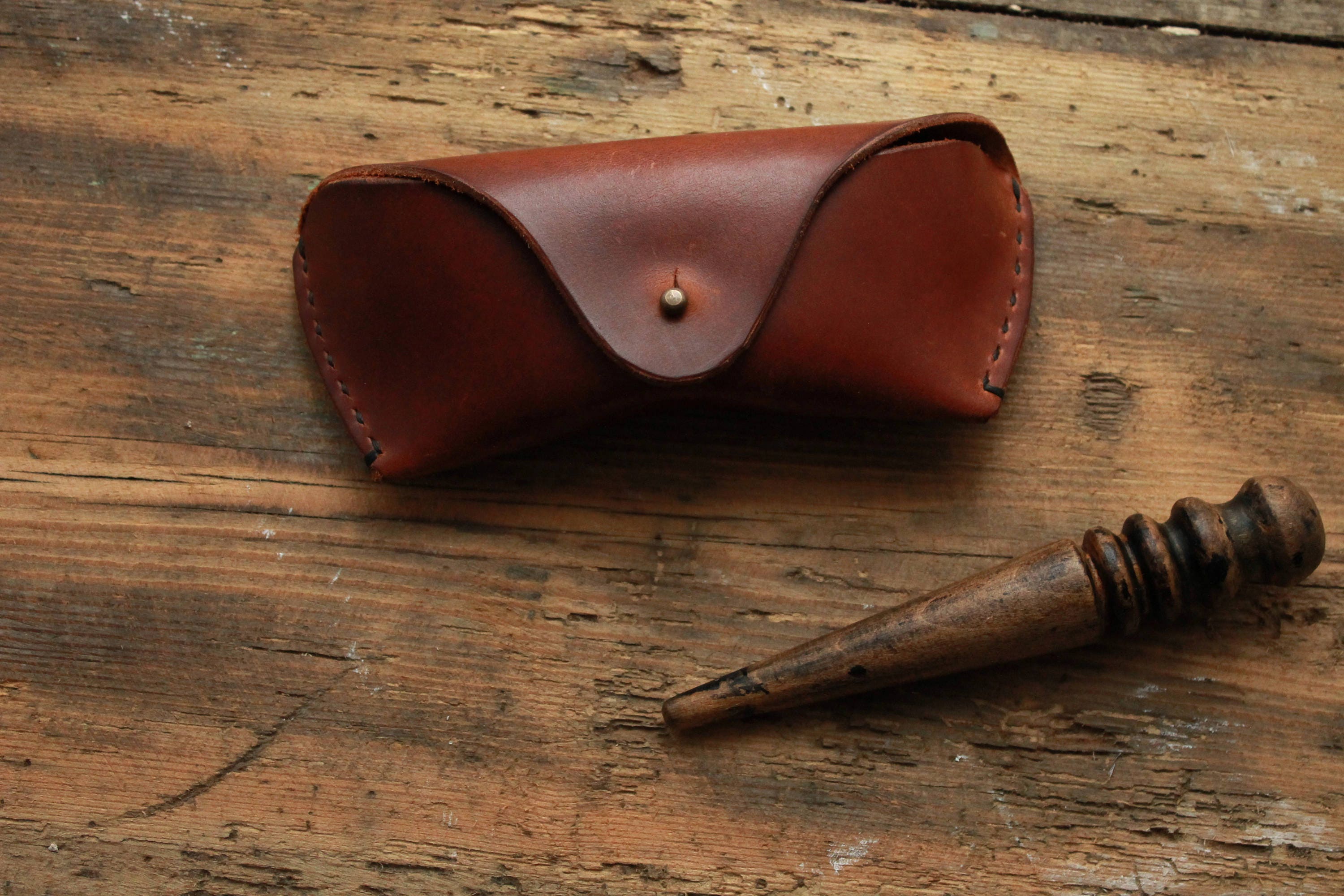 1985 - Little Sunshine sunglasses pouch handmade leather goods