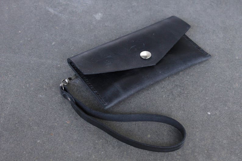 Leather Clutch Wrist Wallet Leather wrist wallet Wrist Bag