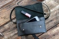Festival bag, fanny pack, leather belt bag, bum bag, waist bag, hip bag product logo