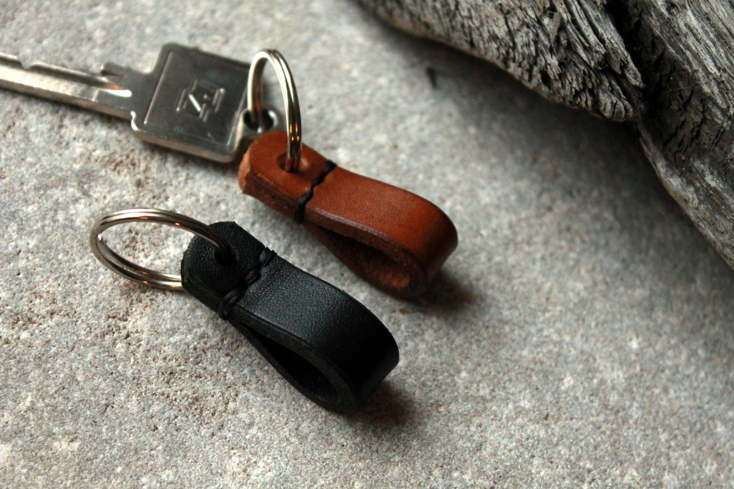 Short Keychain Small Keychain, Leather Key Fob, Leather Keyring, Short Leather Lanyard ...