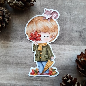 PNG Chibi Hojas. Pack Sello digital, digi stamp, digistamp, digital stamp, tarjetería, scrapbooking, cardmaking, otoño, autumn, leaves