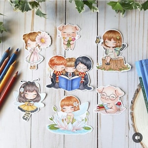 PNG-Paket Chibi Spring 25. Digitaler Stempel, Digi-Stempel, Digistamp, digitaler Stempel, Kartenherstellung, Scrapbooking, Kartenherstellung, Frühling