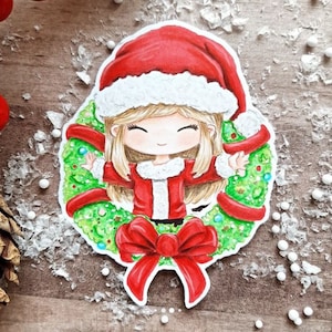PNG Chibi Corona. Pack Sello digital, digi stamp, digistamp, digital stamp, tarjetería, scrapbooking, cardmaking, navidad, xmas, christmas