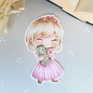 PNG ちび姫とドラゴン。デジタルスタンプパック、デジスタンプ、デジスタンプ、デジタルスタンプ、カードメイキング、スクラップブッキング、カードメイキング、サンジョルディ
