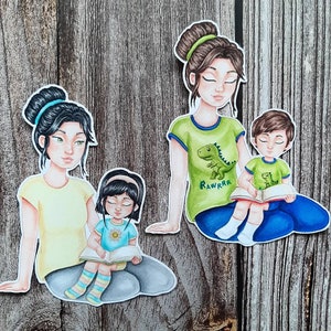 PNG Mãe com filho. Pacote de carimbo digital, carimbo digi, carimbo digital, carimbo digital, confecção de cartões, scrapbooking, confecção de cartões, dia das mães, mãe, amor