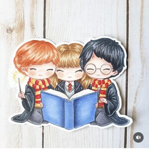 PNG Chibi Potters. Pack Sello digital, digi stamp, digistamp, digital stamp, tarjetería, scrapbooking, cardmaking, magic school, libro, book