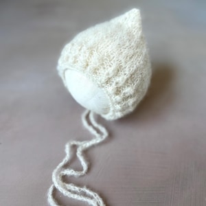 PDF Knitting Pattern for new baby bonnet-Knitting Pixie bonnet Pattern-drops baby alpaca yarn pattern-new baby gift bonnet-unisex baby knit