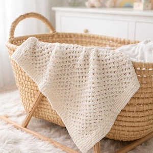 Himbeerstich Babydecke Strickmuster (PDF Download) - Sperrgarn