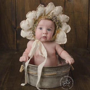 Flower Bonnet Tutorial: Gestepptes Schnittmuster (PDF-Muster)