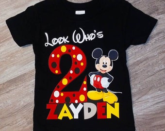mickey mouse birthday girl shirt
