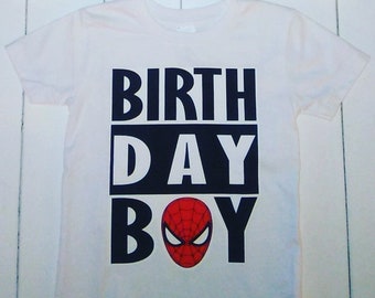 Spiderman Birthday Boy Shirt