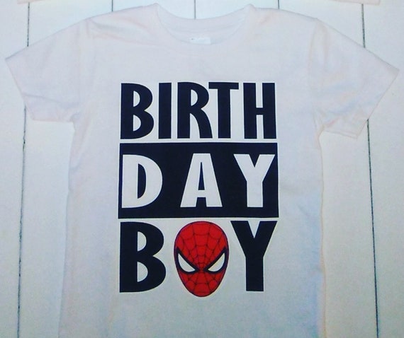 Spiderman Birthday Boy Shirt