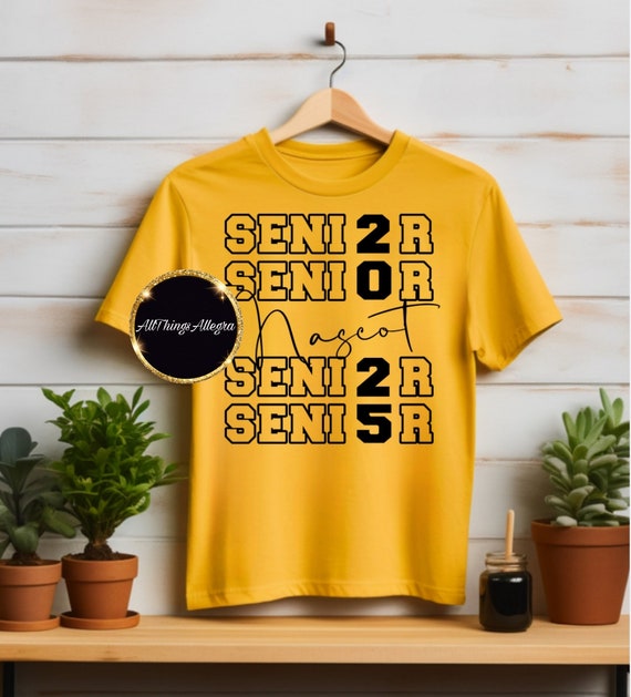 Custom Senior Mascot Shirt| Senior Gift| Graduating Gift| Senior Season Shirt| Student Gifts|