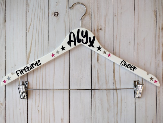 Cheer, Dance, Gymnastics Hanger, Custom Uniform Hangers for Cheerleaders, Gymnast, Dancers and Coaches
