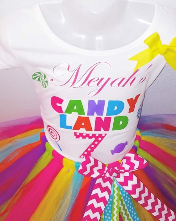 Candy Land Tutu Set Colorful Lollipop
