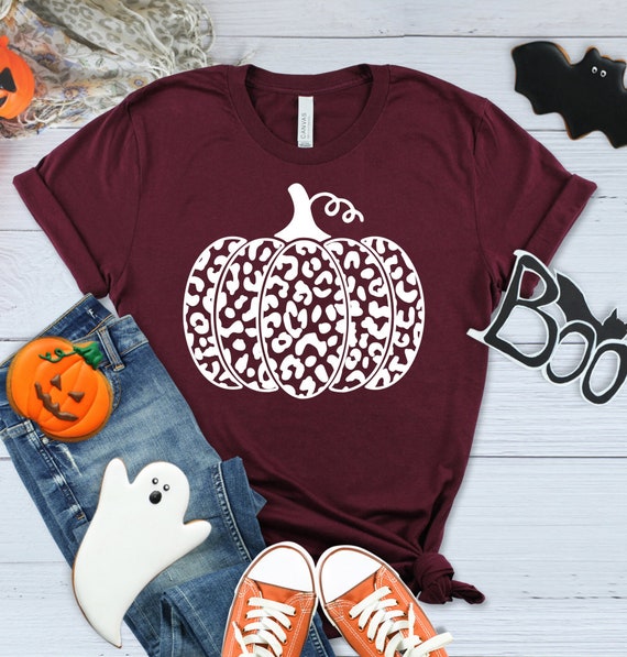 Pumpkin Animal Print Halloween Shirt, Fall clothing