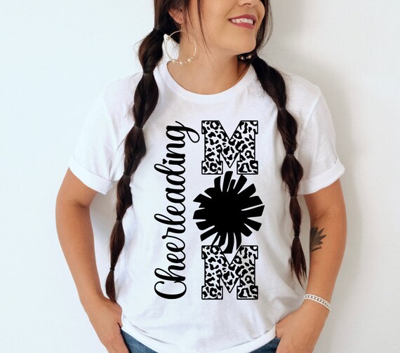 Cheer Mom Animal Print Shirt, Cheetah Print, Cheer Mom Shirt, Sports & Spirit, Gifts for Mom, Coaches Gift, Competition Sideline Comp Cheer
