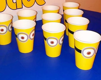Minion/ Dispicable Me Party Cups