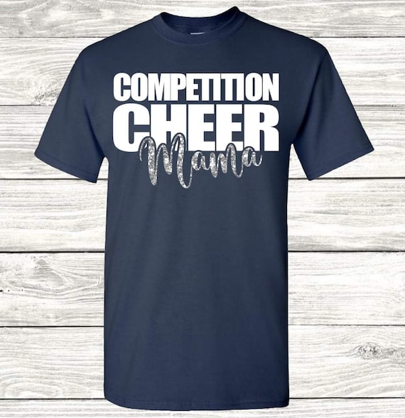 Cheer Competition Shirt Silver Glitter, Cheer Mom, Cheer competition Mom, Cheer competition life, All Star Cheer, School Competition Cheer