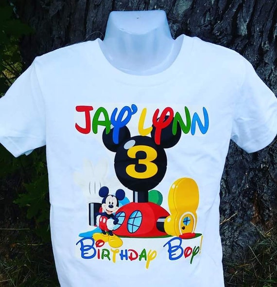 mickey mouse clubhouse birthday t shirt
