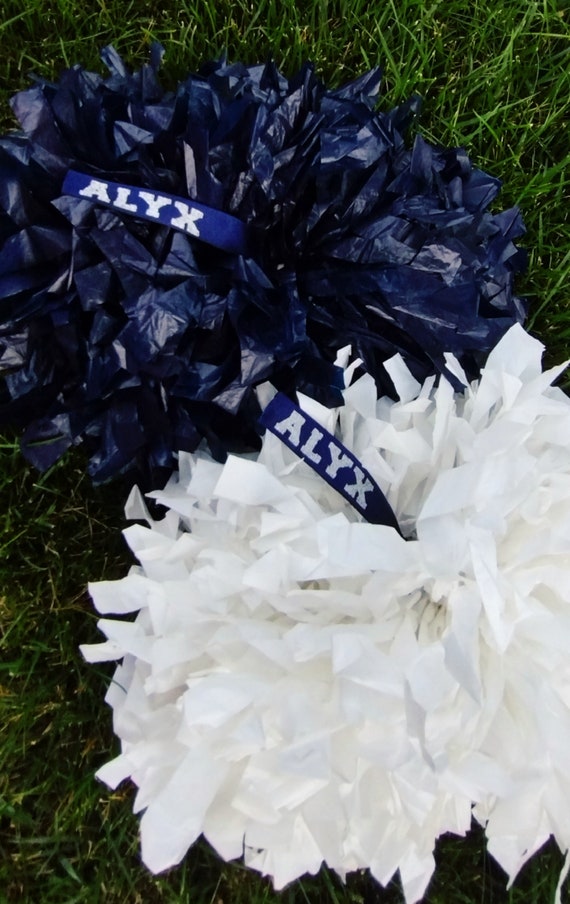 Pom Pom Name tags set of 2| Cheerleader Gifts| Team Gifts| Pom Tags| Cheer name Tags