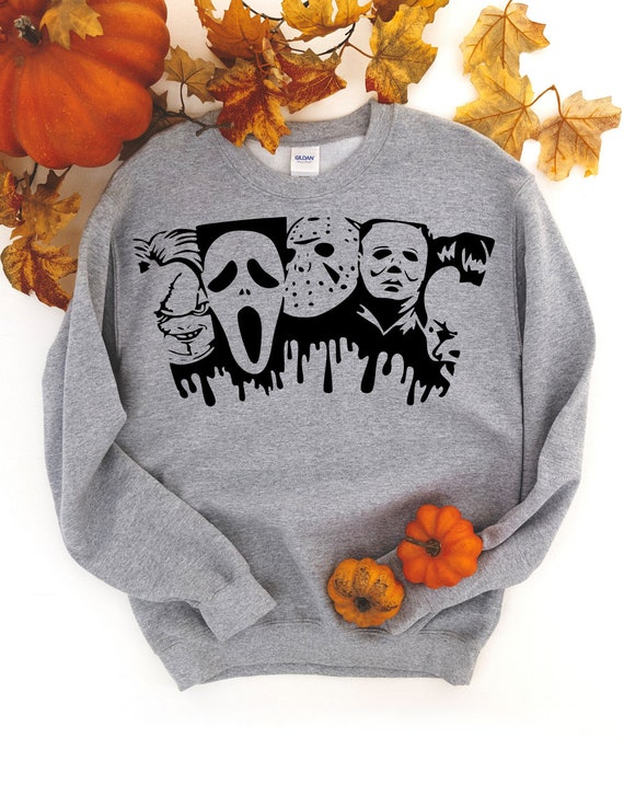 Horror Movie Sweaters, Michael Meyers, Jason, Chucky, Pennywise, Scream, Halloween Sweatshirt, Scary,