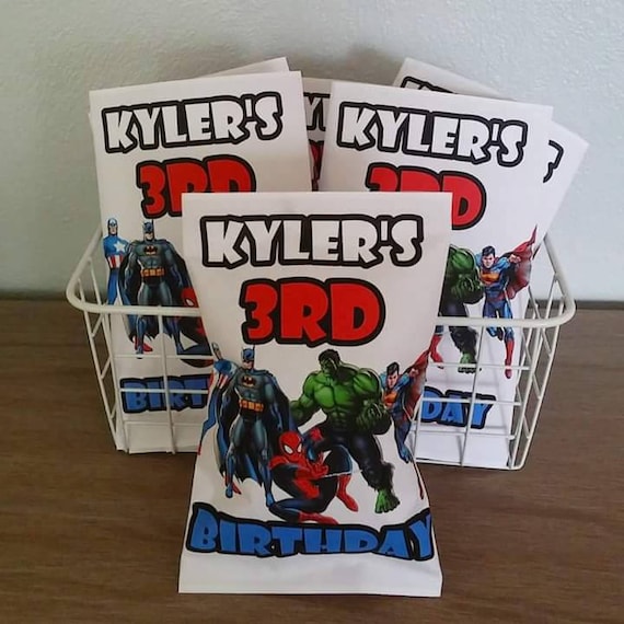 Custom Superhero Chip Bags