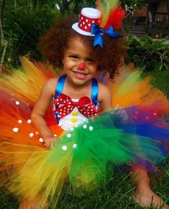 Circus Clown Tutu Costume Etsy