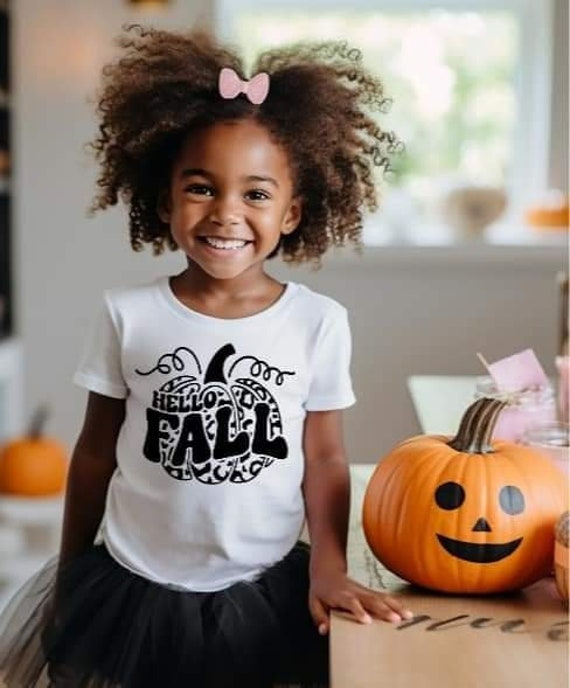 Hello Fall Pumkin Design Shirt| Fall Clothing| Autumn| Cozy Weather| Sweater Weather| Halloween| Thanksgiving| It's Fall| Pumpkin Spice
