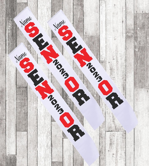 Senior Sash, Graduating Senior, Final Year Sash, Gifts for Graduate, Senior Night Sash
