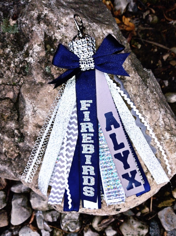 Cheer Zipper Charm| Zipper Pull| Cheer Bag Tag| Cheer Gift| Cheer |Bag Tag| Ribbon Charm| Cheer Bag ID| Custom Cheer Accessory| Mascot Tag