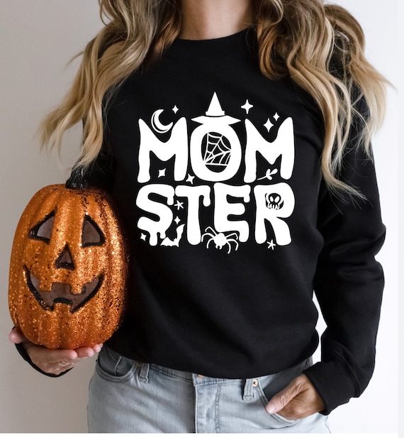 Momster Holloween Sweater, Spooky Season, Women's Halloween Clothing