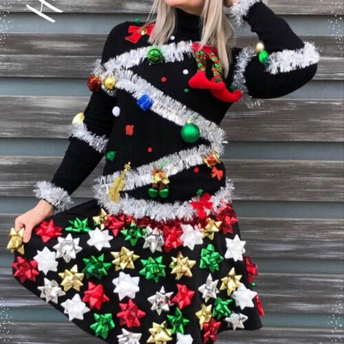Buy Ugly Christmas Sweater Outfit Womens Ugly Christmas Sweater & Online in  India - Etsy