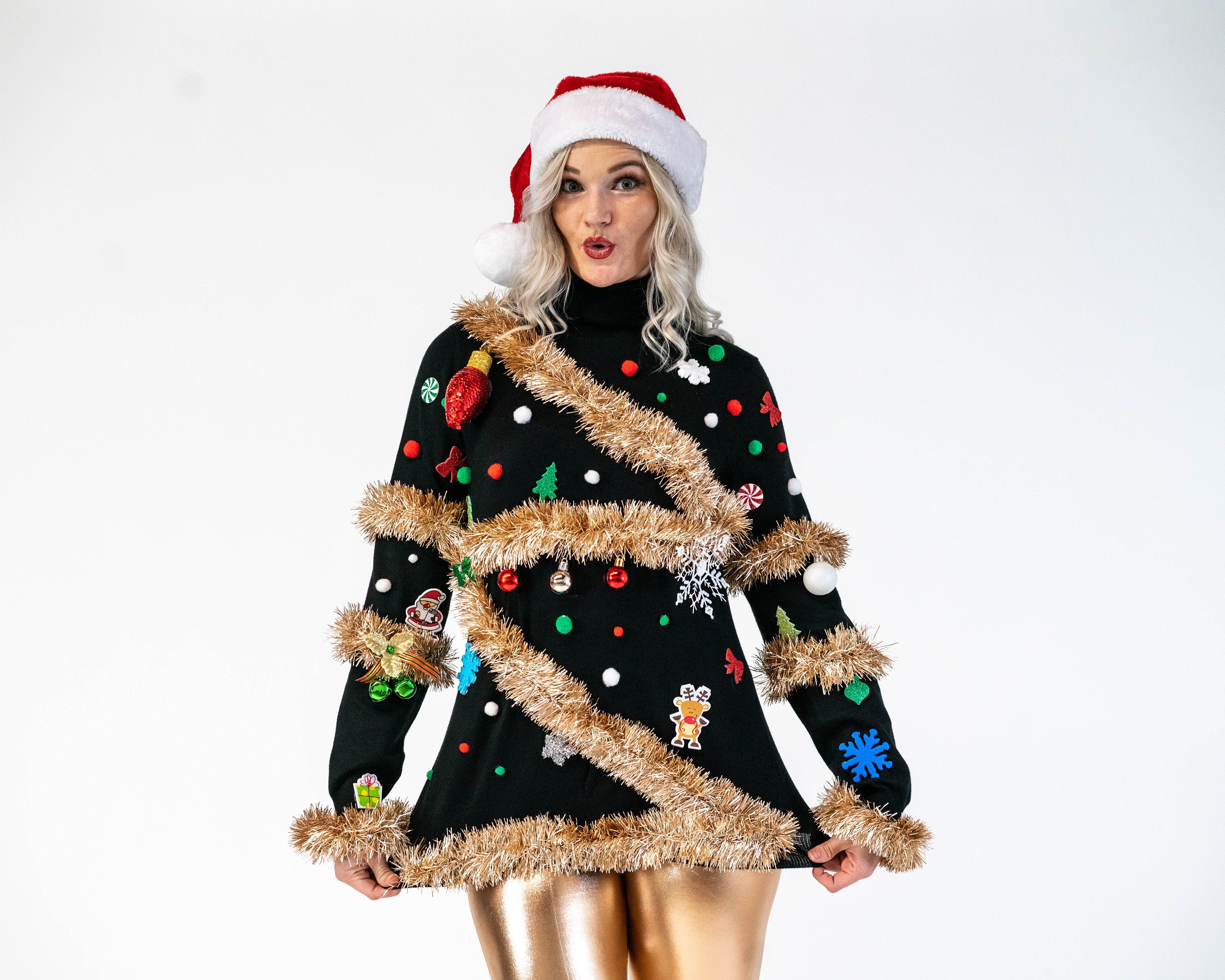 Ugly Christmas Sweater Outfit Womens Ugly Christmas Sweater & Etsy Canada