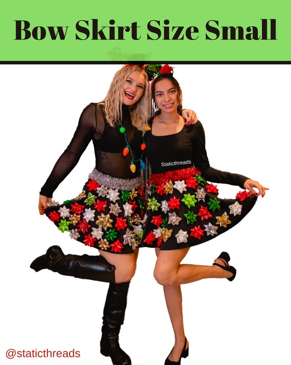 Ugly Christmas Sweater Christmas Bow Skirt Ugly Christmas - Etsy