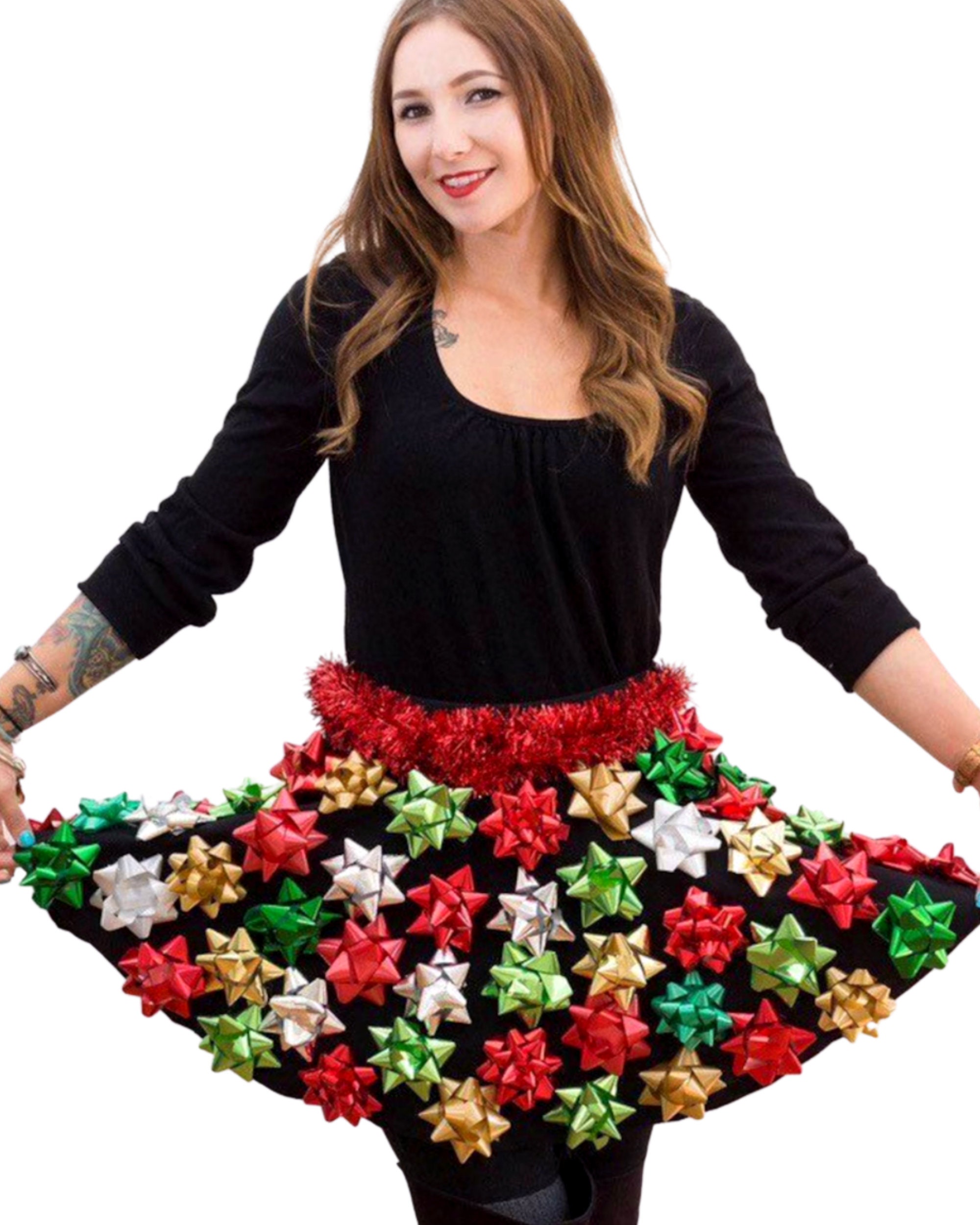Birthdays One-Shoulder Fluffy Short Skirt Holidays Christmas
