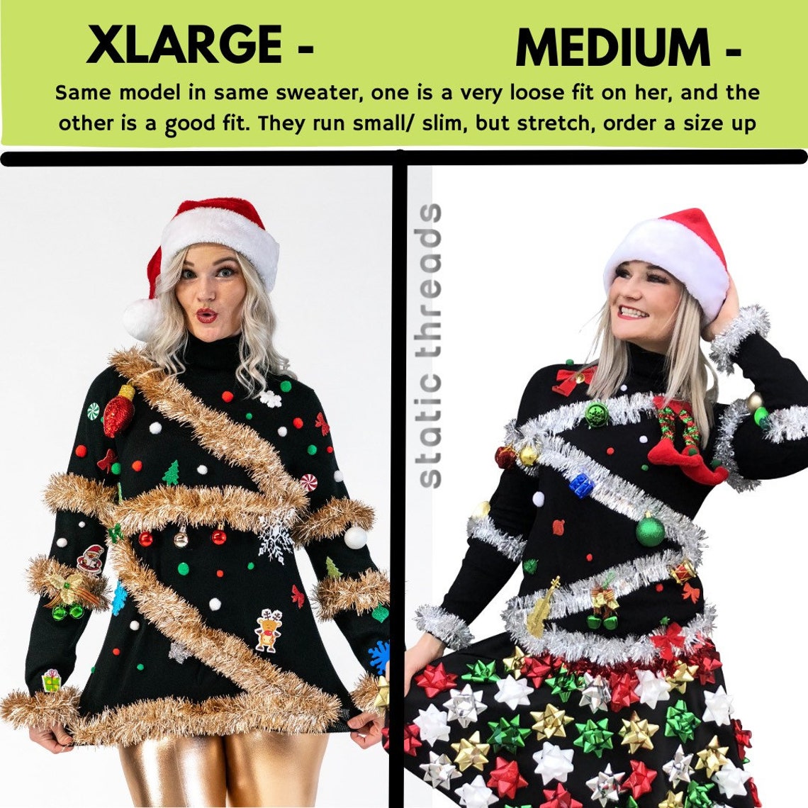 Ugly Christmas Sweater Outfit Womens Ugly Christmas Sweater & Etsy