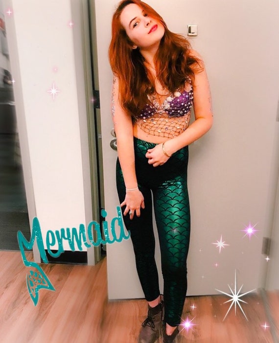 DIY Mermaid Bra Kit, Mermaid Rave Bra, Choose Color Bra NOT