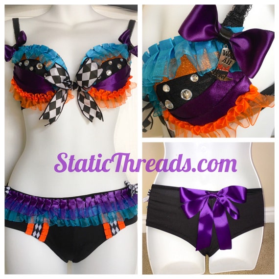 Adult Mad Hatter Costume, Mad Hatter Rave Bra, and Bottoms, Adult Halloween  Costume -  Canada