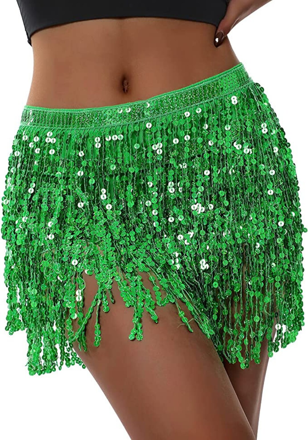 Mermaid Sequin Skirt Green Sequin Skirt Festival Skirt - Etsy