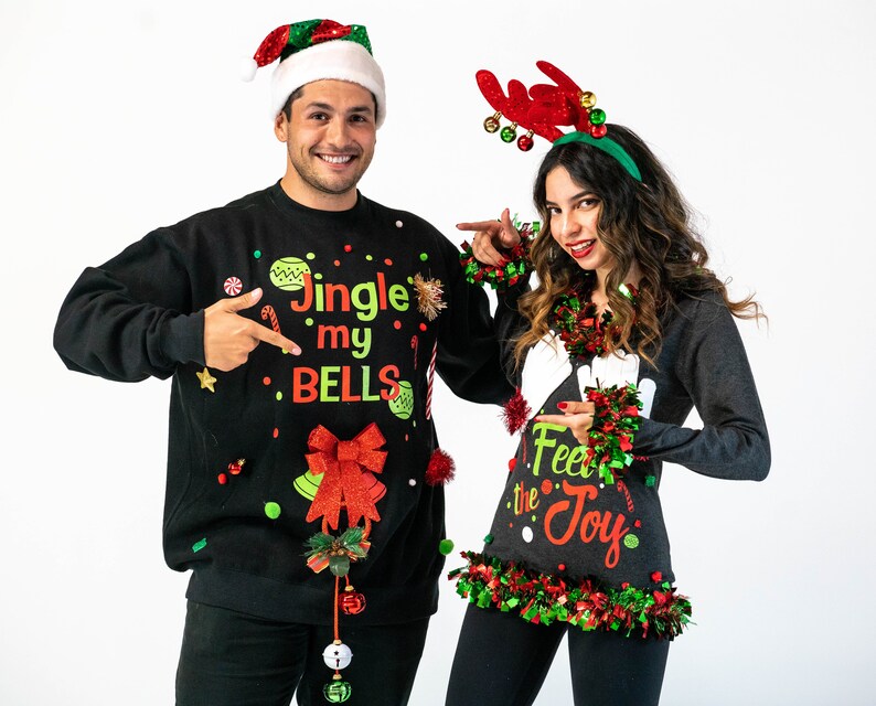 Ugly Christmas Sweater Couples Ugly Christmas Sweater Feel Etsy
