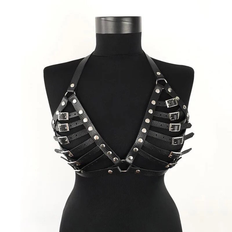 Black Harness Set Black Fringe Harness Top and Skirt - Etsy