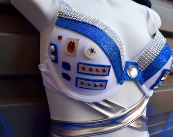 R2D2 Bra, Star Wars Costume Rave Bra and Tutu R2D2 Sexy Costume R2D2 Rave  Bra, Star Wars Bra -  Canada