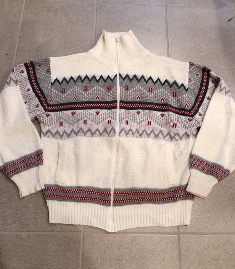 mens ski sweaters vintage
