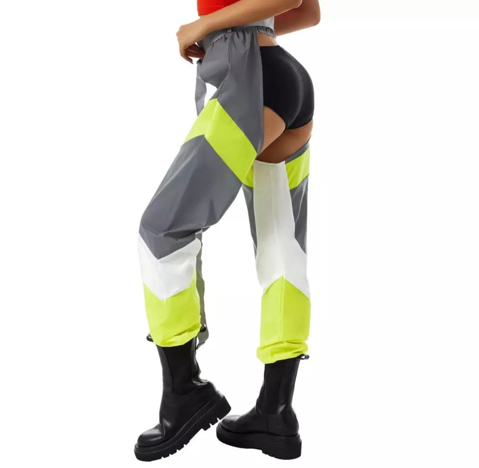 Festival Pants Neon Bottomless Chaps chain Sold Separately Etsy